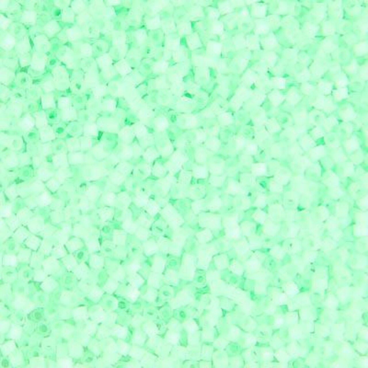 Miyuki Delica Bead 11/0, DB1858, Silk Inside Dyed Mint Green, 5 grams